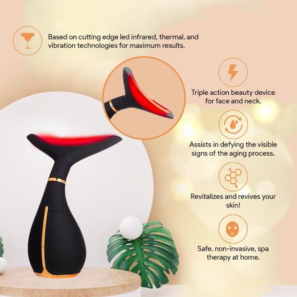 GLO24K Red Light Skin Rejuvenation Beauty Device for Face and Neck - Picture 4 of 5